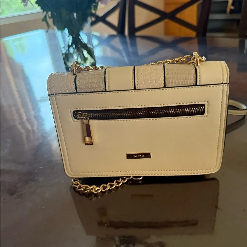 Aldo Metallic Gold Clutch